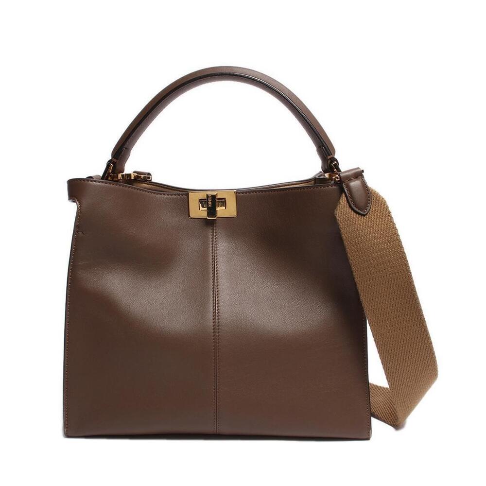 Fendi leather handbag Peekaboo Lite calfskin MAYAMOGPANNAOS